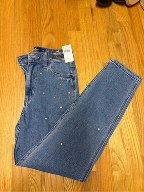 Hollister Straight-Leg Embellished Jeans